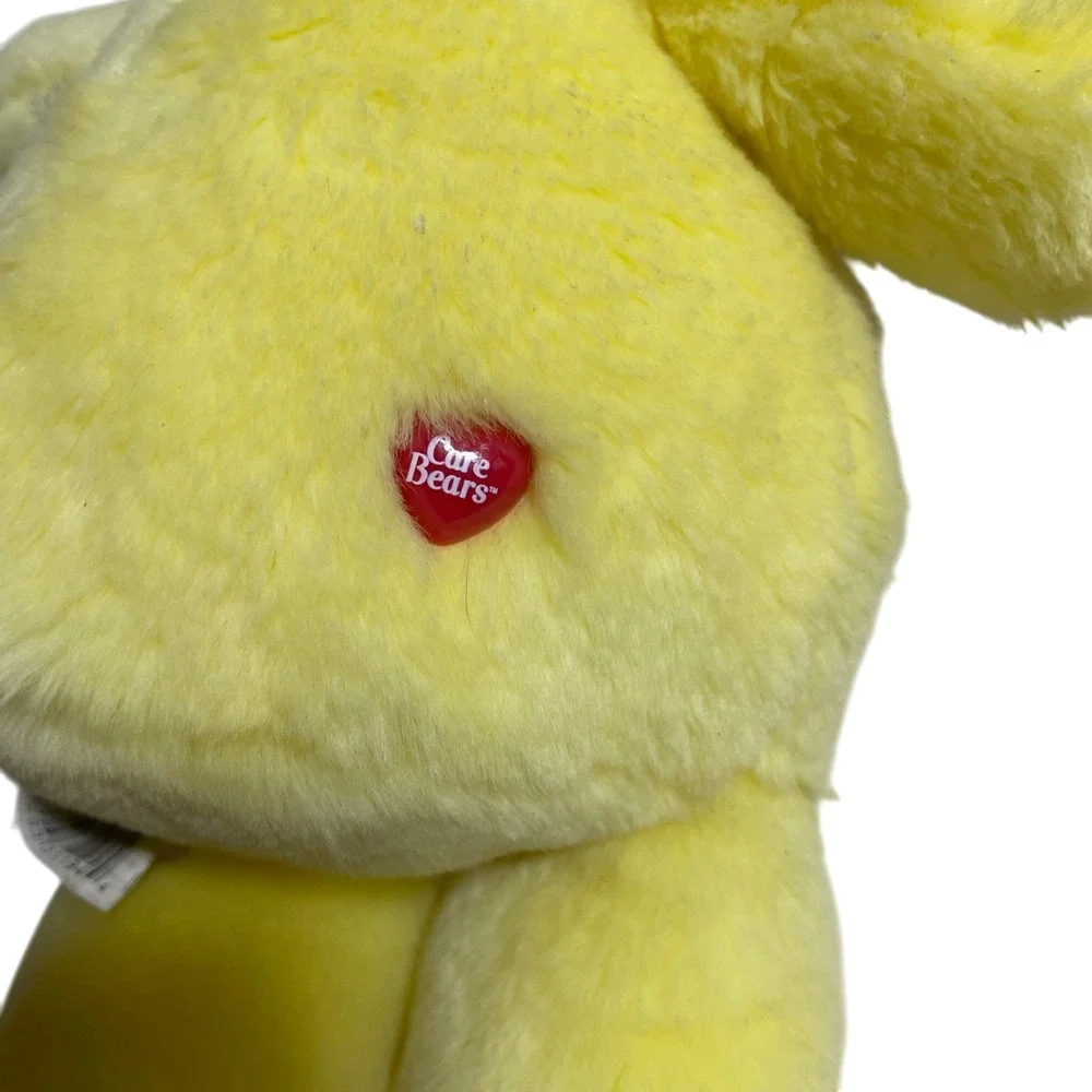 Care Bear Funshine Bear Yellow 2002 Smiling Sun Belly Badge 13